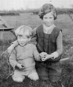 Daisy with Stan aged about 7 and 2