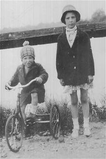 Daisy with Stan aged about 9 and 4