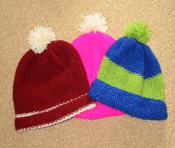 Daisy's knitted hats