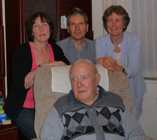 Fred and Liz, Kevin and Helen on his 90th birthday