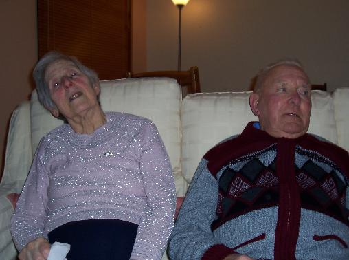 Fred and Daisy relax after clubbing